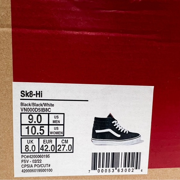 Vans SK8-Hi Black - Picture 8 of 11